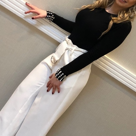 Black bodysuit with crystal cuff - Picture 2 of 2